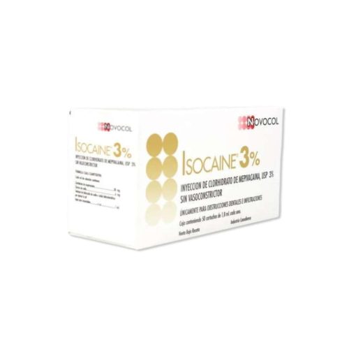 Anestesia Isocaine Mepivacaina 3% - Novocol