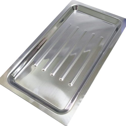 Bandeja Acanalada de Acero Inoxidable