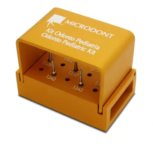 Fresario Metálico + Kit  7 Fresas Odontopediatría - Microdont