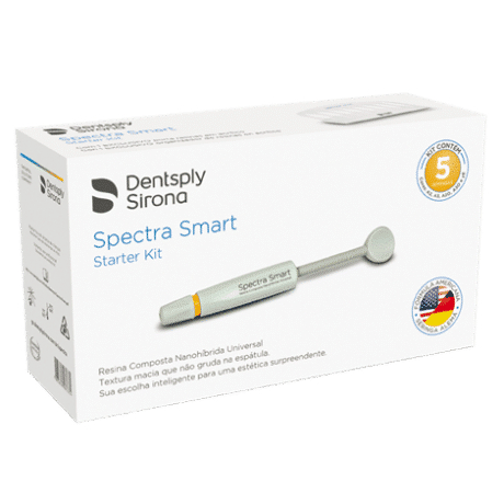 Kit Resinas Nano-Híbridas Spectra Smart - 5 Jeringas de 4 Grs - Dentsply Sirona
