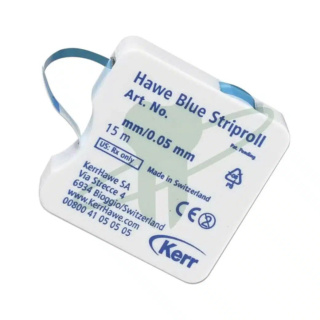 Hawe Striproll matriz de Poliéster 0.05 mm - Azul 15x6 mm - Kerr