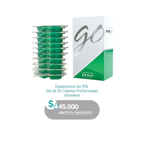 Opalescence Go 15%  Set de 10 Cubetas Preformadas - Ultradent