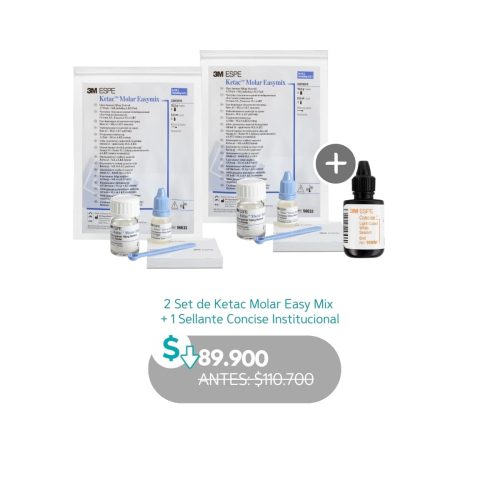 2 Set de Ketac Molar Easy Mix  + 1 Sellante Concise Institucional - Solventum